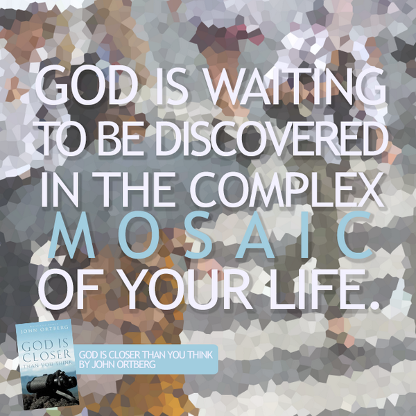 Zondervan's tweet photo. God is closer than you think. @JohnOrtberg #GodIsCloser http://t.co/db3Tf9lKGm