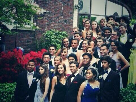 "Everyone looked so good and happy at prom 😃"