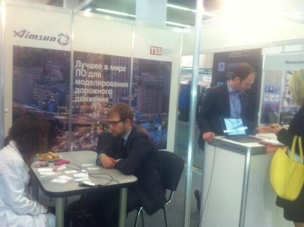 TransModel representative visited Aimsun stand at Expotraffic-2014 (transportmodeling.ru)