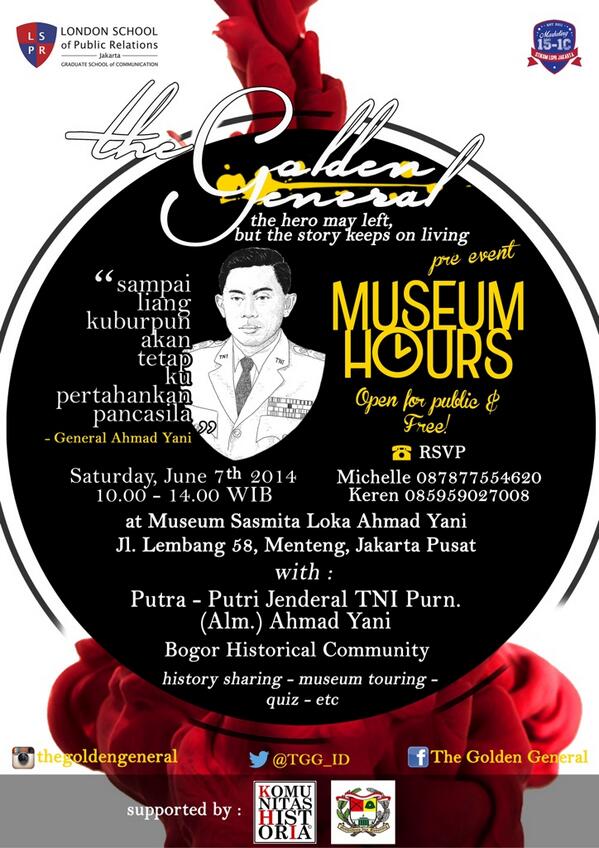 Untuk kalian yg mau ikut "Musum Hours" yuk buruan daftar, info liat foto ya😄 cc @stikomlspr <a href="/perhumas/">PERHUMAS</a> <a href="/perhumasmuda/">PERHUMAS Muda</a>