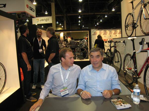 CEO <a href="/WowowReflective/">WOWOW - P&A Products</a> meets Eddy Merckx #wielrennen #biking