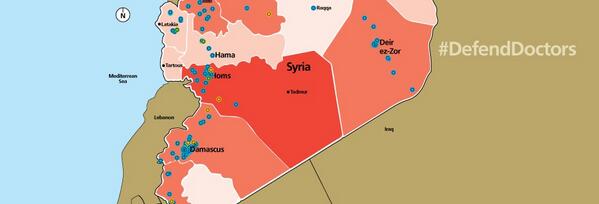 Samantha Power (@ambpower44) on Twitter photo Chilling new map by <a href="/P4HR/">Physicians for Human Rights</a> documents the war on health workers in #Syria ➔ s3.amazonaws.com/PHR_syria_map/… Chilling new map by <a href="/P4HR/">Physicians for Human Rights</a> documents the war on health workers in #Syria ➔ s3.amazonaws.com/PHR_syria_map/…