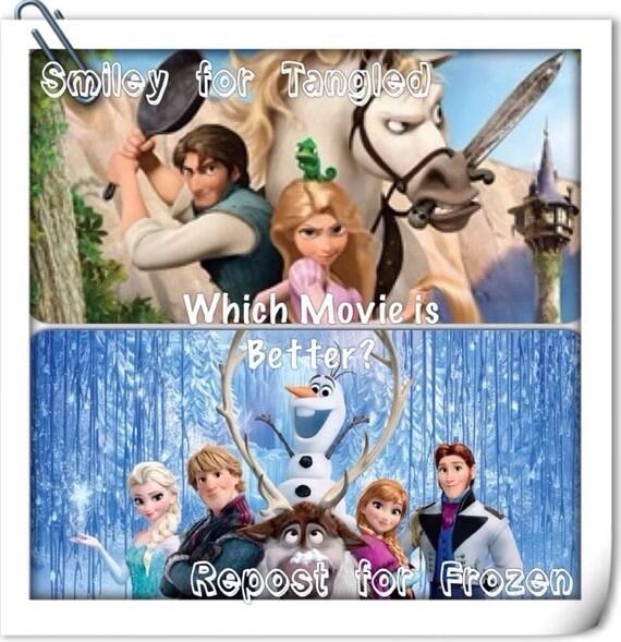 frozen_elsa01's tweet photo. Which movie was better favorite for Tangled or RT for Frozen http://t.co/hV3UM0EKl9