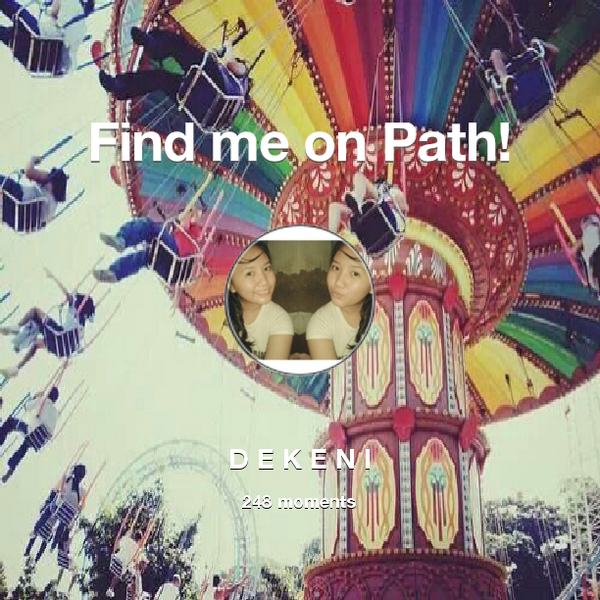 eniycaem2's tweet photo. I've shared 248 memories with my friends on #Path - see them now at http://t.co/Js9xCxzErL! #thepersonalnetwork http://t.co/G0ronXQbG0
