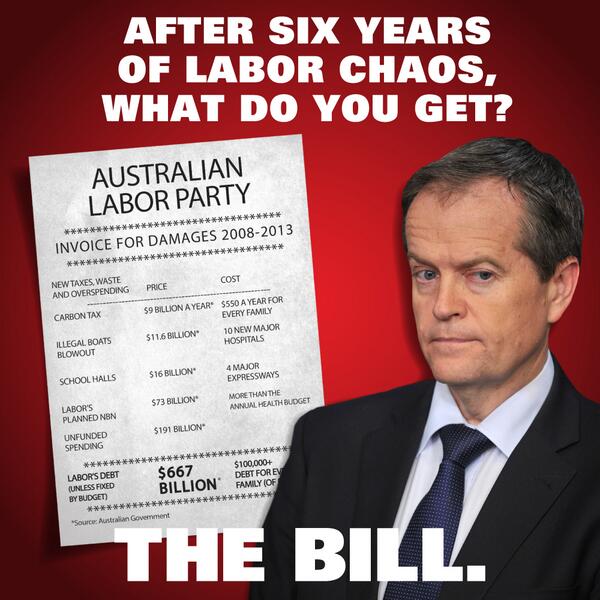 Tonight, @billshortenmp must tell Australians how he would pay the Bill #auspol #Budget2014
