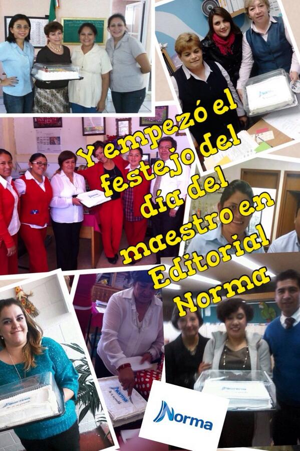 EDNORMAMX's tweet photo. Por qué para Editorial Norma los maestros son muy importantes desde hoy empezó el festejo. http://t.co/ThcoP6xn0e