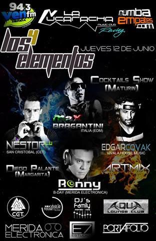 djsfamily's tweet photo. B-Day @DJRONNYMERIDA Jue12/Jun @LaCucarachaVe #Racing #Merida  #Los4Elementos + Lanzamiento @MrdaElectronica http://t.co/Vei0eiX823