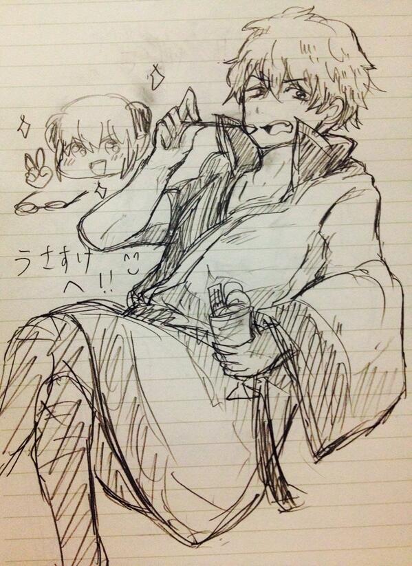 @usasuK_ZZZ  うさすけ(;_;)誰おま絵ですんまへん…バタッ…😊 
