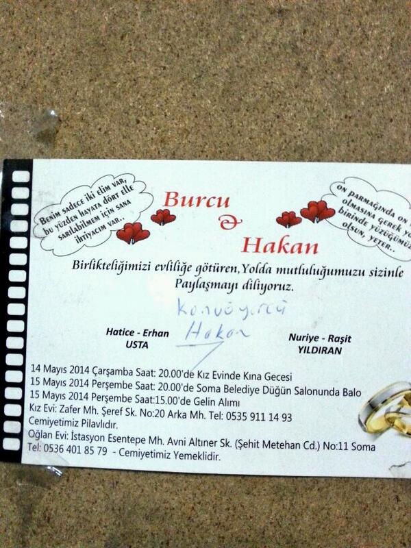 Konveyörcü Hakan'ın bugün düğünü vardı, umarım yaşıyordur. Madende duyuru panosu...