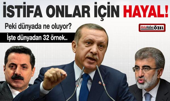 İstifa onlar icin hayal. Bakin dunyada siyasetciler neler icin istifa ediyor...  fotogaleri.rotahaber.com/haber/13185/1/…