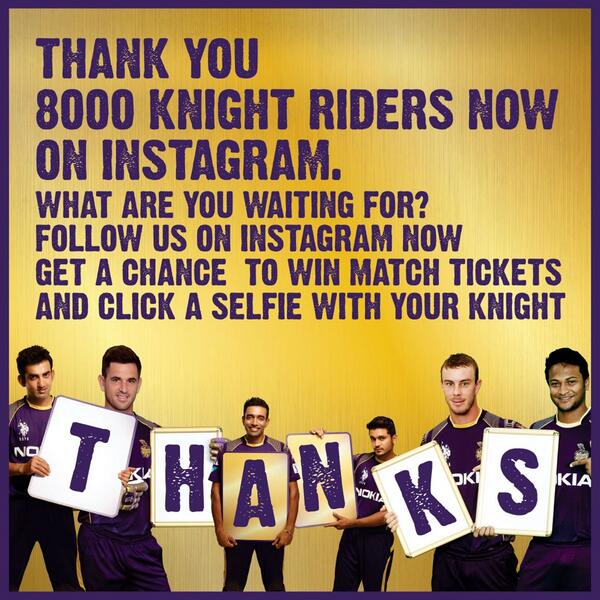 drshahrukh's tweet photo. Follow Knight Riders and win match tickets !
http://t.co/kBlVyLyuMV
#CheerForKKR #KorboLorboJeetbo
http://t.co/cOskrZpsuS