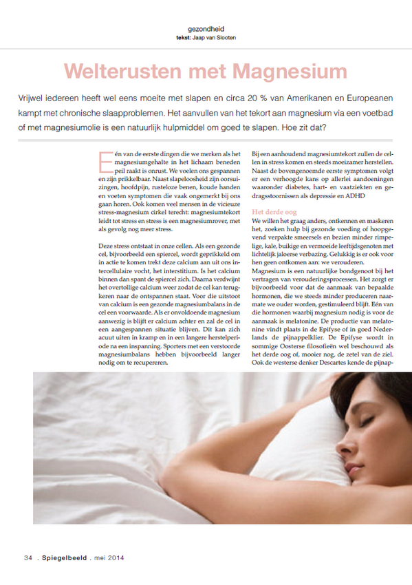 Welterusten met Magnesium (Spiegelbeeld, mei 2014) (1/2)