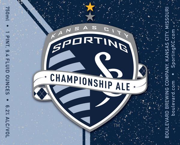 SportingKC's tweet photo. OFFICIAL: @Boulevard_Beer to produce #SportingKC Championship Ale  --> http://t.co/IlH7YcpVpd | http://t.co/fJSiRwIjIl
