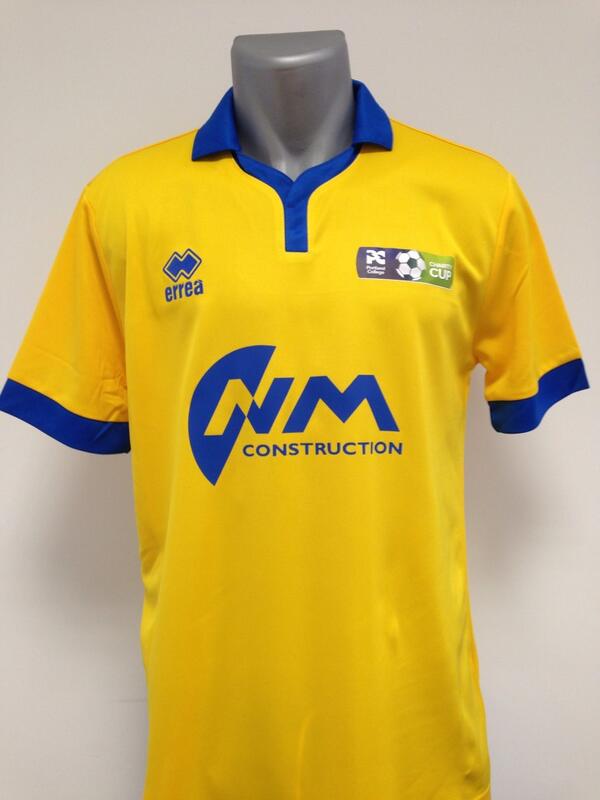 The Your Football Kit for the Portland Charity Cup tomorrow night. Kindly sponsored by North Midlands Construction