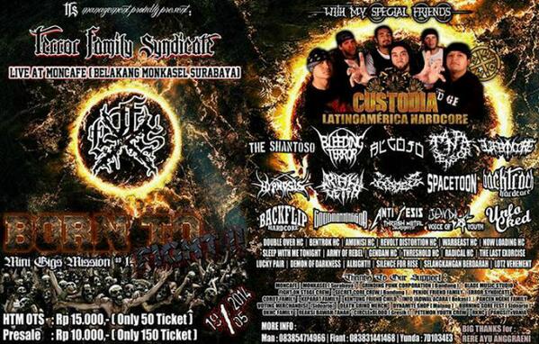 VotingMerch's tweet image. Done!!! We Will Supporting Terror Family Sindycate on 19 Mei 2014. #respect