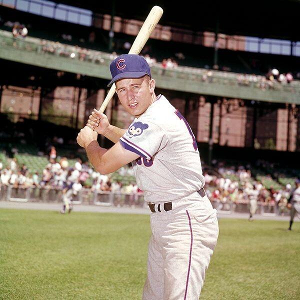RonSantoCubs10's tweet photo. #tbt Think you can strike me out? #ThinkAgain #277BattingAverage #ClaytonKershawsGood? #HisNamesClayton #IHitDingers http://t.co/ht0D80VTUX