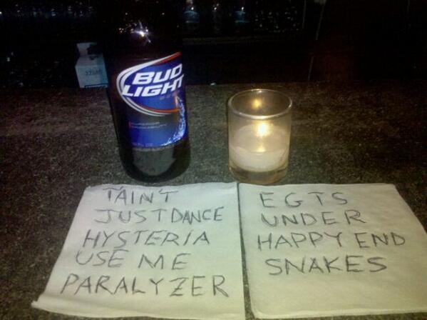 RestatedNYC's tweet photo. #TBT to the set list from our last gig at the Alphabet Lounge (abt 5 years ago). See you there Saturday! #acappella http://t.co/soHJ5MdNyh