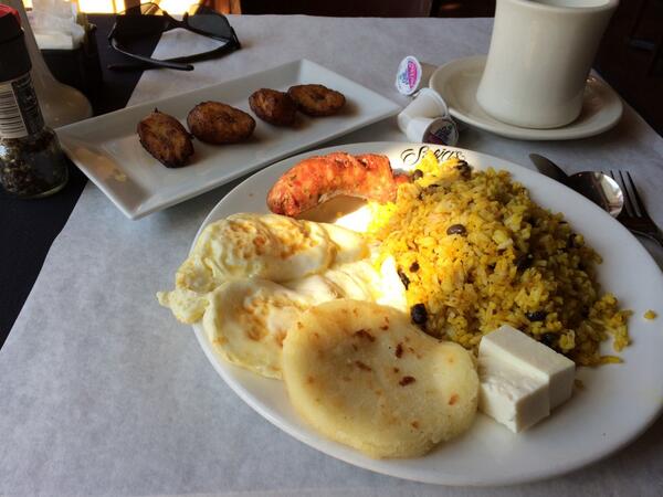TheJasonNash's tweet image. Nice Colombian breakfast before hopefully leaving #MSTechEd