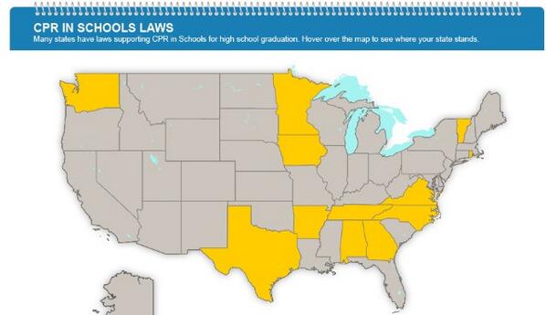 YourCprInstruct's tweet image. #CPR in School Laws Does your school have a #law supporting CPR in schools for high school #graduation? #chicago