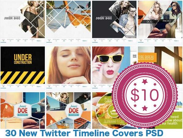 bundledealnet's tweet photo. 30 Premium New Twitter Timeline Cover Designs (PSD) only $10! 
http://t.co/LwHQJqCJWu
Get it &amp; create awesome covers! http://t.co/rSMEndjV3S