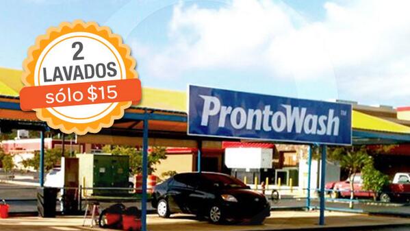 ViveloPR's tweet photo. TERMINA HOY | ¡Obtén 2 lavados de auto por el precio de 1 @ProntoWashPR! http://t.co/7oGPTX98XA http://t.co/NOvi7xwo8p