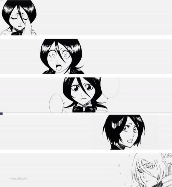 ChicaShinigami's tweet photo. Evolución de Rukia. http://t.co/aspP6d0veD