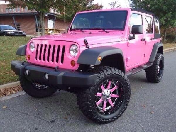 Sexy pink Jeep #SexyJeeps.
