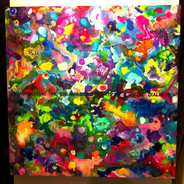 StevenMOConnor's tweet image. Listening to @OBEYGIANT on @marcmaron while prepping for my artshow this weekend #visualdialogue #art #painting #wtf