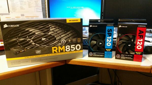 kylej0320's tweet photo. Its like Christmas up in here! @CorsairMemory http://t.co/hz1ztJHBi3