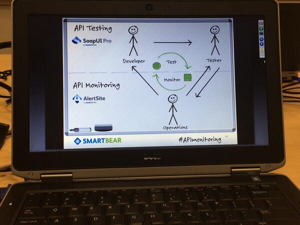 rdecosta's tweet image. &quot;Did it fail in production or staging?&quot;  #apimonitoring webinar from @SmartBear and @AlertSiteDotCom