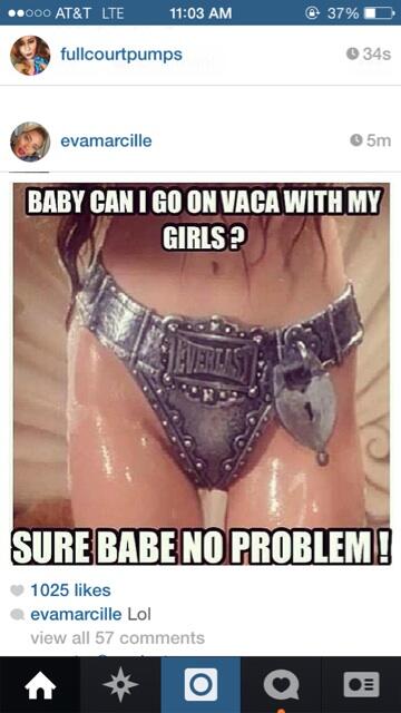 😩😂😂 my Granny use to always say she was gone put a chastity belt on me 😂😂😂😂😂 wtf niggas would love this<a href="/tag/damn"class="tags"><span>#damn</span></a>