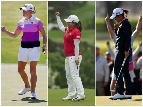 LPGA's tweet photo. If @Stacy_Lewis or @Lko424 win this week, the 57-week run of @InbeePark as #1 could end... #ItsAboutToGetInteresting http://t.co/3z8RoL37nl