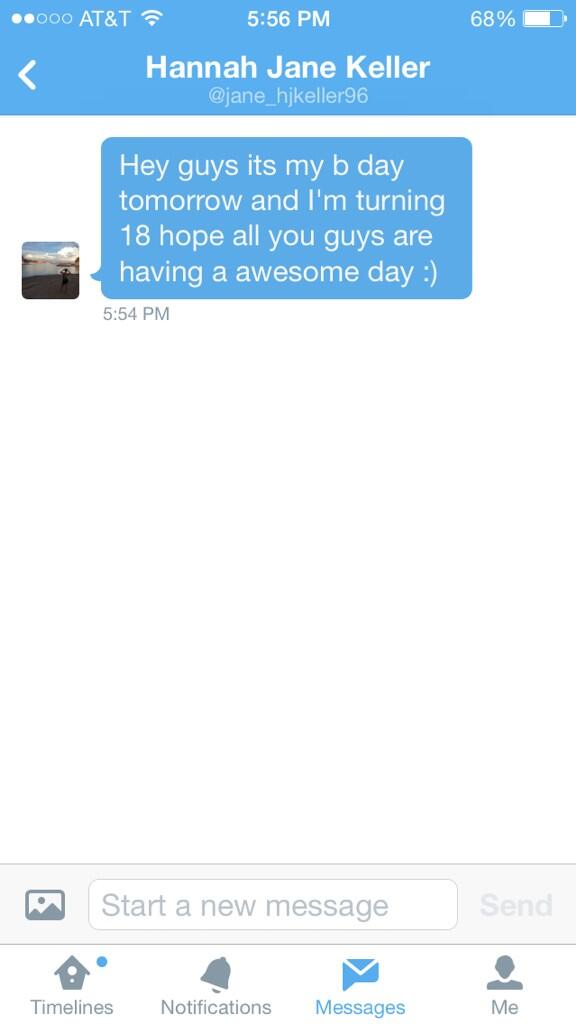 TeamJohnRuss's tweet photo. Message from Hannah! Spread the word Per. 3 http://t.co/rU2uQL4m0q