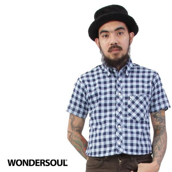 wondersoul_jkt's tweet image. Dark Blue Gingham SS