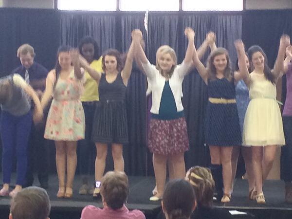 ToltonCatholic's tweet image. Dabbling in the show choir arena!! Fun!!