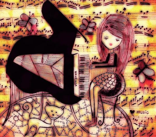 stephmonsterart's tweet photo. #CreatingSomething "Piano Moments" http://t.co/KWrbrgRn4H