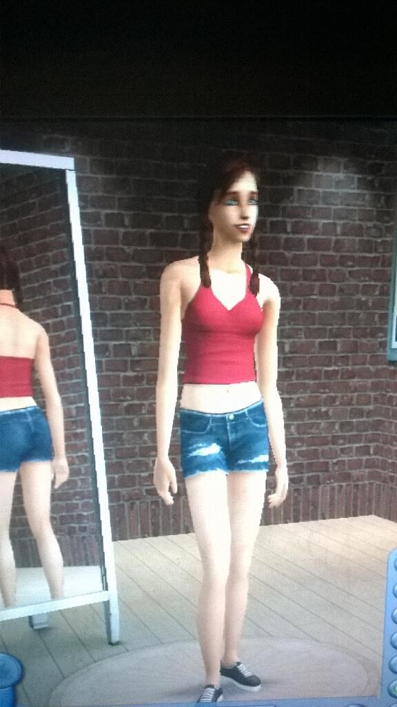 Objectif45kg's tweet image. Dans les Sims, on peut ce faire comme on aimerait être -.-