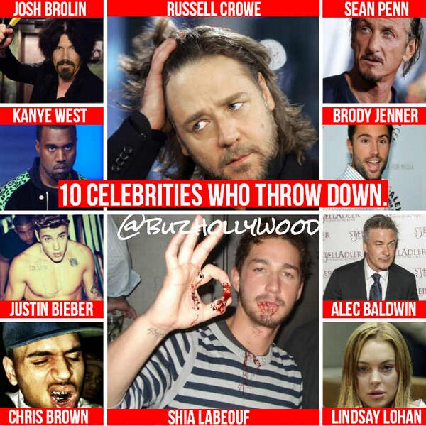buzzhollywood's tweet photo. 10 Celebrities Who Throw Down - http://t.co/DlesYhs0tX http://t.co/EcXGAaZXcl