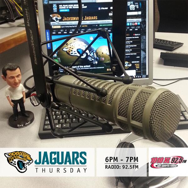 Jaguars's tweet photo. Tune to @1010XL, the first #Jaguars Thursday since #JAXDraft14 starts NOW! http://t.co/Sbdwg3NRve