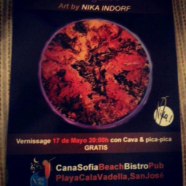 irene_bascon's tweet photo. Exposición de arte abstracto el sábado en el restaurante del jefe... Gastronomía, pintura y paisaje... #Ibizalife http://t.co/Ly1UX0Hk8Z