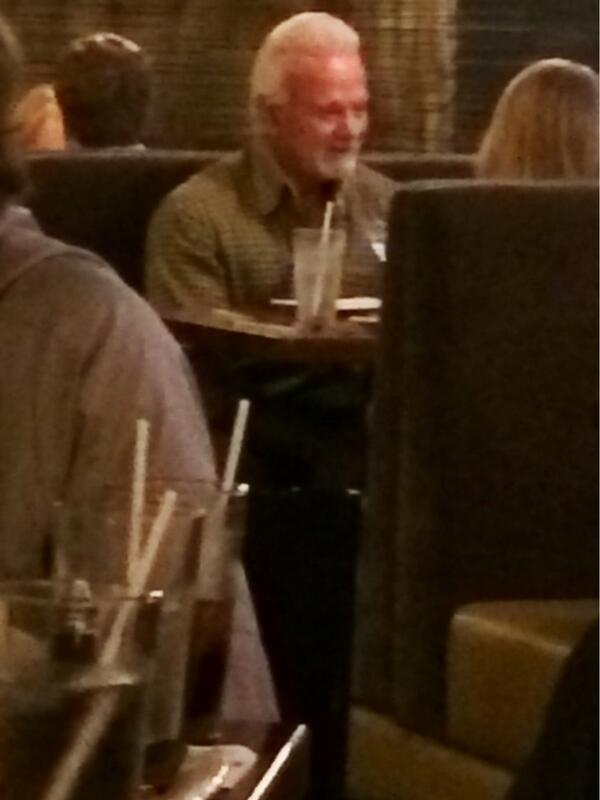 GarrettHansford's tweet image. Anyone who is a true @MapleLeafs fan knows who this is.  #longtimefan #creeperphotoatdinner