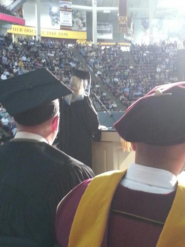 youthprof's tweet photo. What faculty see at graduation #cehd2014 http://t.co/XsRYgCsnWl