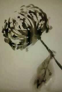 Sisy_Phuz's tweet photo. crisantemo sumi e http://t.co/chLpwx2lTZ
