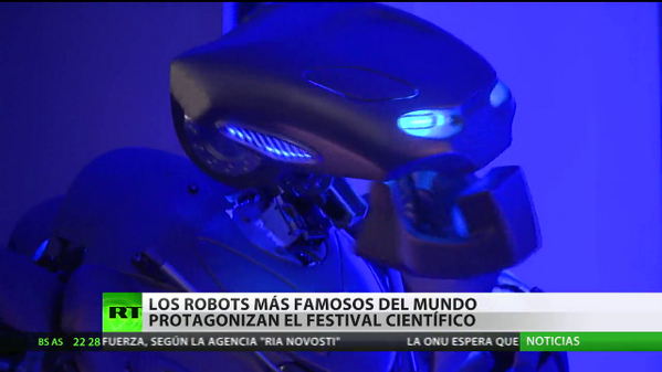 ActualidadRT's tweet photo. #VIDEO Los #robots más famosos del mundo protagonizan el festival científico Roboball en Moscú http://t.co/uq6vb1gtTr http://t.co/moYuKofTRB
