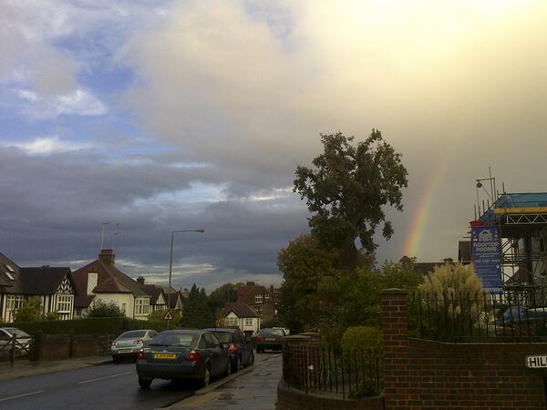 anshuhu's tweet photo. Rainbow! http://t.co/qYi5ce4AUg