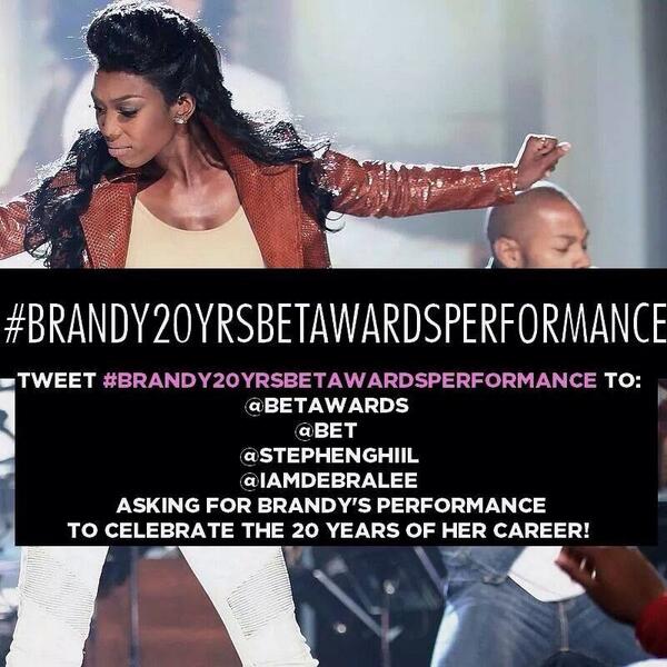 #Brandy20YrsBETAwardsPerformance RT @4everKelz: <a href="/BET/">BET</a> helllloooo this needs to happen “<a href="/4everErnest/">Just Call Me E</a>: <a href="/Silentbx/">Silent</a>