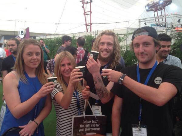 tus_coffee's tweet photo. Staff living it up at @MelbCoffeeExpo :) http://t.co/Y1AJYjsakR