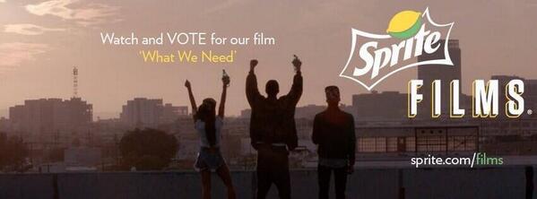 ThatsRickPerry's tweet photo. Last chance to Vote! #WhatWeNeed @VOTEWhatWeNeed @MerlinCamo @juliaswain #spritefilms #Sprite @CLIFTUN @EvanMellows http://t.co/slNZXuuOIR