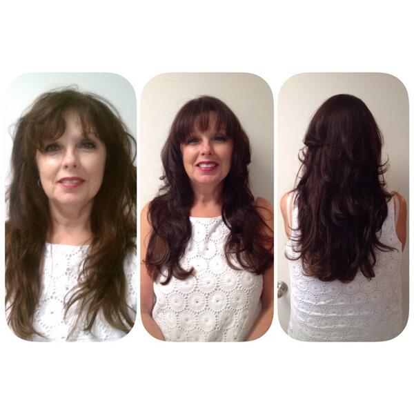 jamiewarzel's tweet image. Before + After: haircolor and blowout @Lanza #HealingColor @OliviaGardenInt @HotTools #neemplantsilkserum