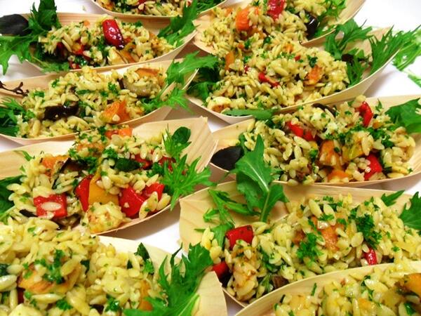 #Vegetarian salads - Fresh, fast and Fabulous! Orzo salad with Roast Veggies &amp; Halloumi